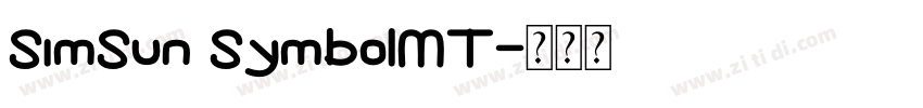 SimSun SymbolMT字体转换